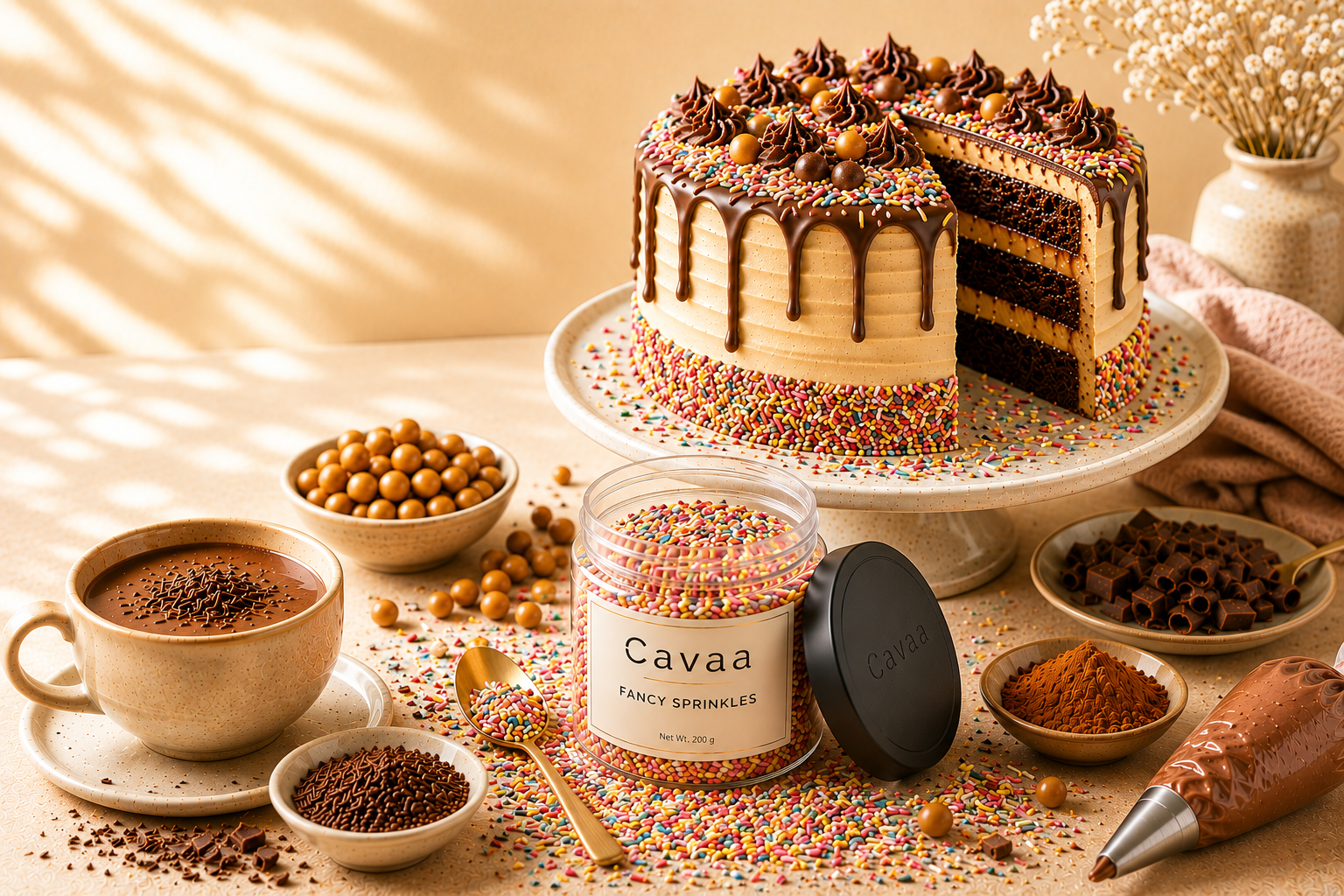 Cavaa dessert ingredients and confections